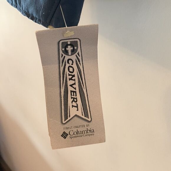 CONVERT/COLUMBIA JACKET Mens Size L Blue and tan Zip front NWT - Picture 9 of 12